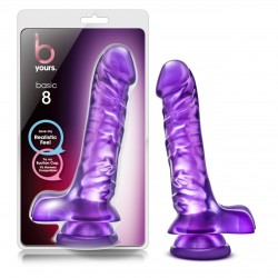 DILDO B YOURS BASIC 8 PURPLE